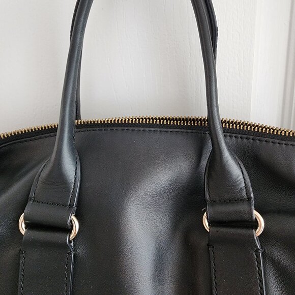 Authentic Kate Spade Hampton Road Janie Black Leather Satchel Shoulder Bag Purse - Picture 5 of 14